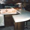 cultured marble wet bar and counter